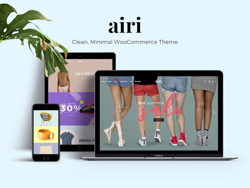 Airi - Clean, Minimal WooCommerce Theme