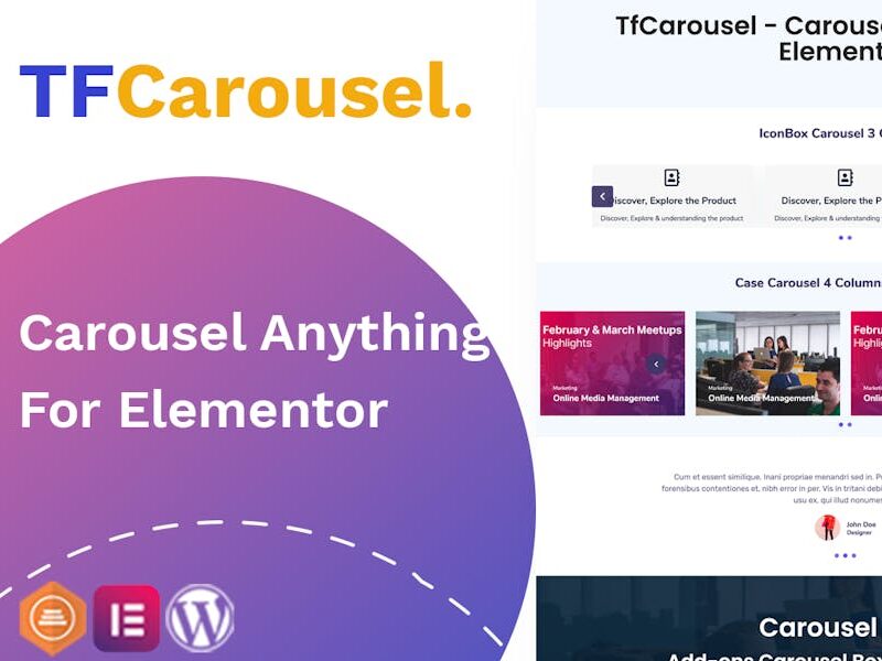 Elementor Carousel - Create slider with any addon,