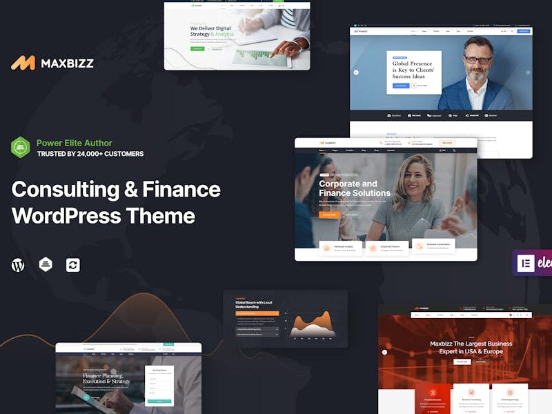 Maxbizz - Consulting & Financial Elementor WP