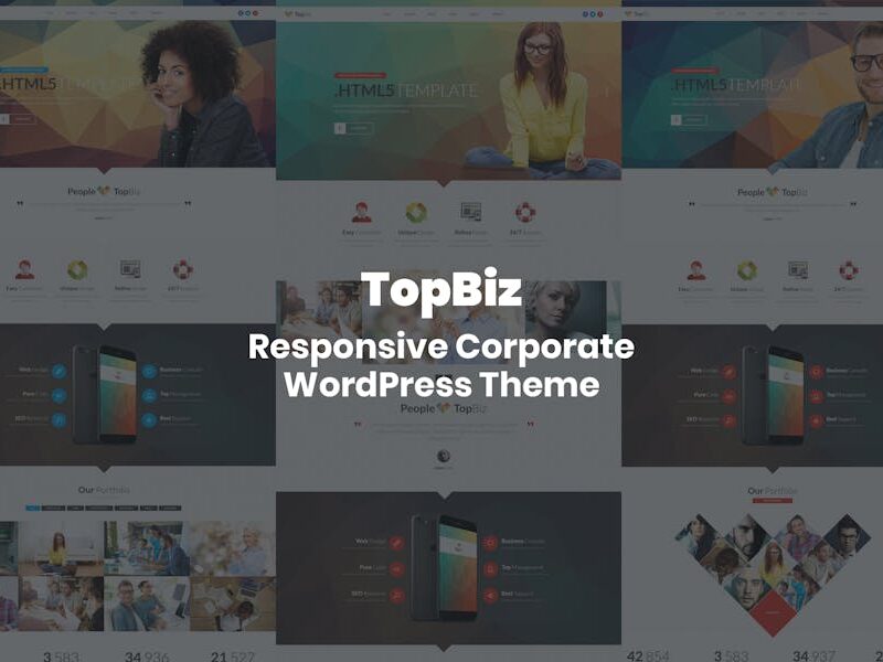 TopBiz - Responsive Corporate WordPress Theme