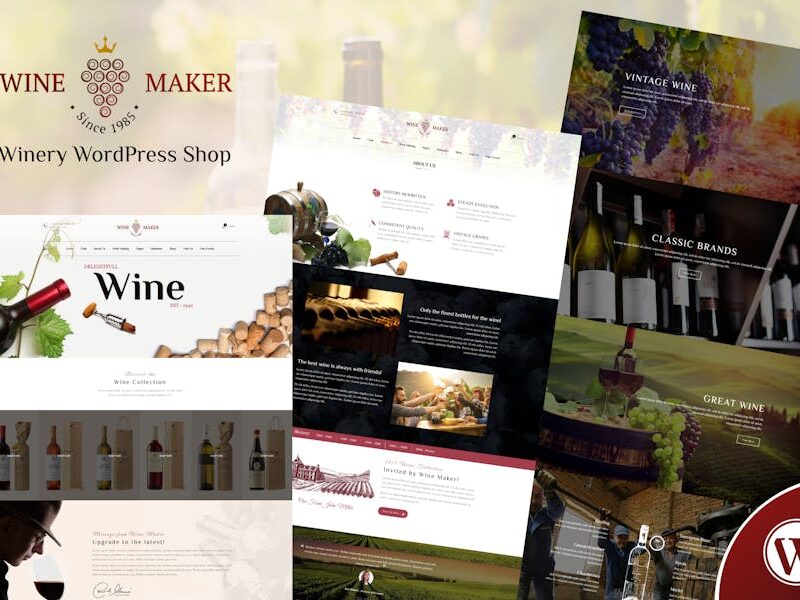 Wine Maker - Winery WordPress Shop