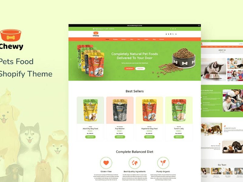 Chewy - Dog, Kitten & Pet Shop Shopify Theme