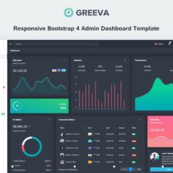 Greeva – Responsive Admin Dashboard Template
