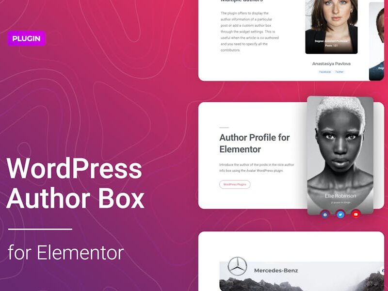 WordPress Author Box for Elementor