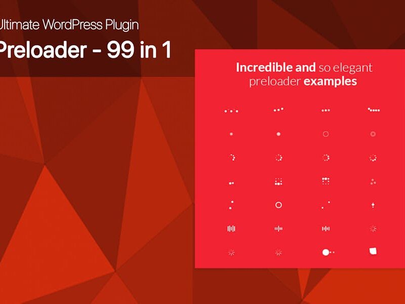 Ultimate WordPress Preloader - 99 CSS3 Preloaders