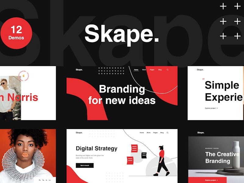 Skape - Creative & Modern Agency WordPress Theme