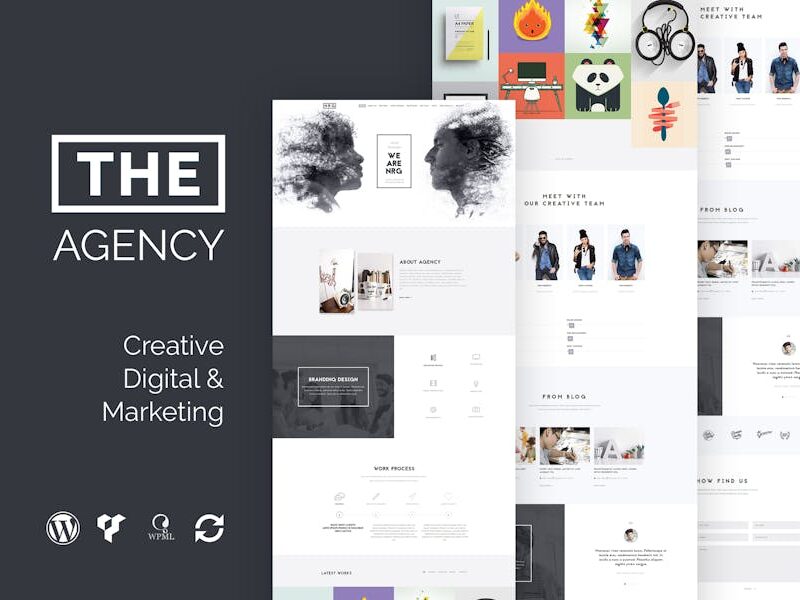 The Agency - Creative One Page Agency WP Theme