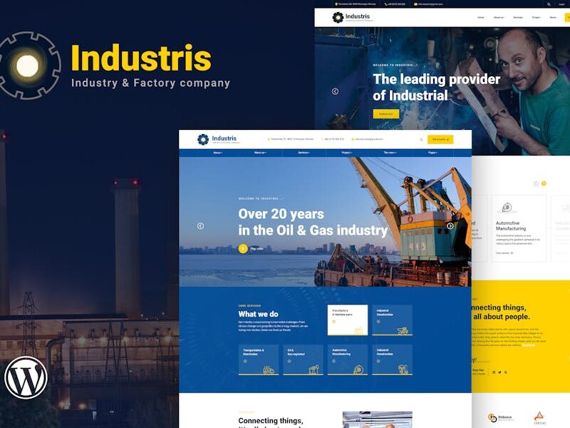 Industris - Factory & Business WordPress Theme