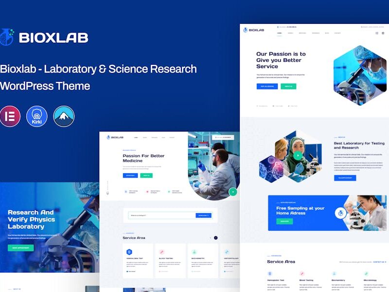 Bioxlab - Laboratory & Science Research WP Theme