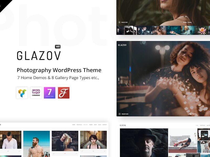 Glazov - Photography WordPress Theme