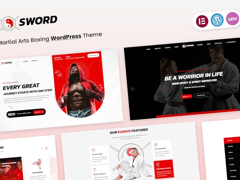 Sword - Martial Arts Boxing WordPress Theme