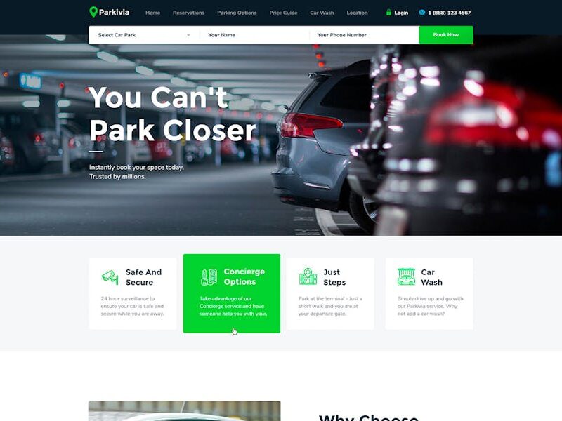 Parkivia | Auto Parking & Car Maintenance WP