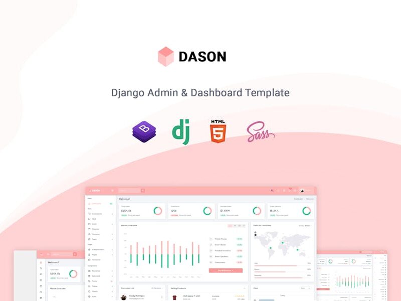 Dason - Django Admin & Dashboard Template