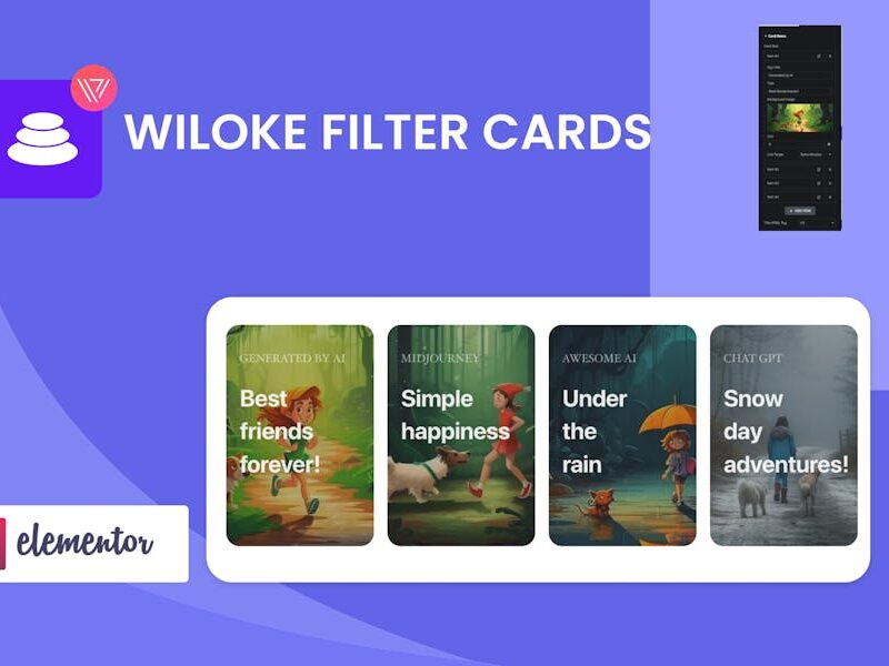Wiloke Filter Cards Elementor Addon
