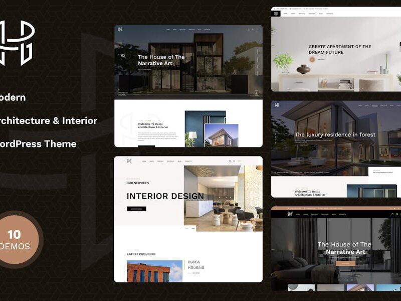 Hellix - Modern Architecture WordPress Theme