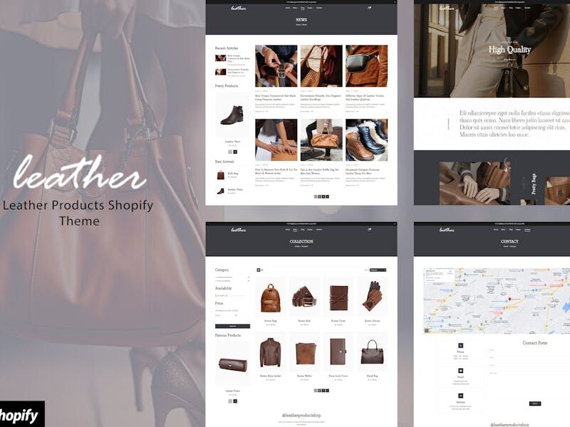 Leathery - Handcrafted Leather Store Theme