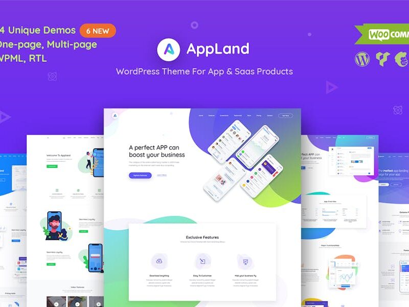 AppLand - WordPress Theme For App & Saas Products