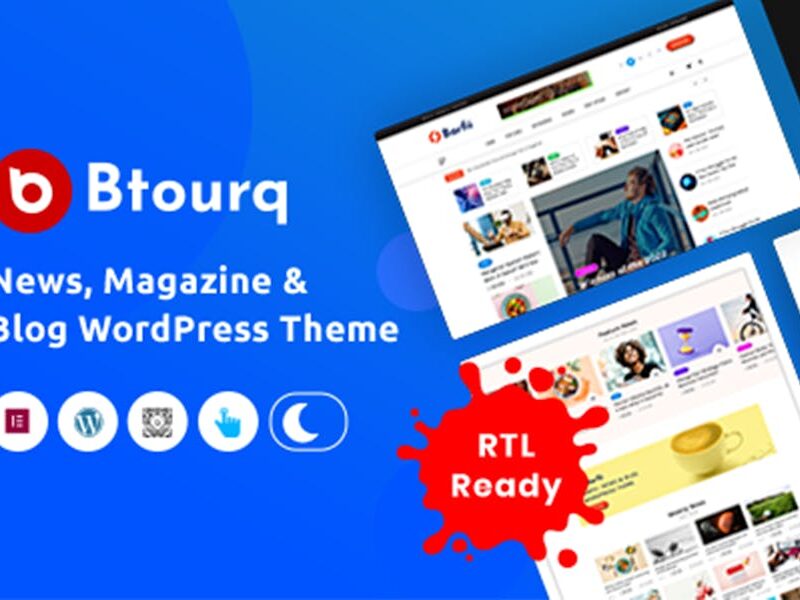 Btourq - WordPress News Magazine Theme