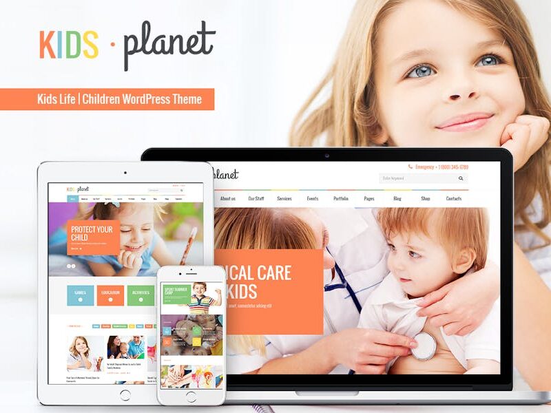 Kids Planet - A Multipurpose Children WP Theme
