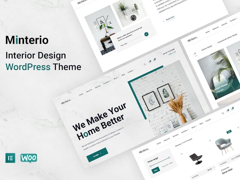 Minterio - Interior Design WordPress Theme