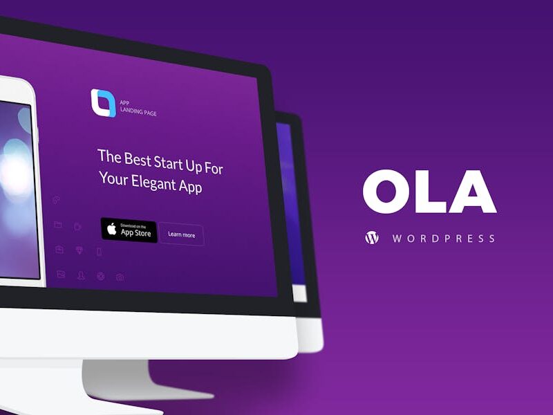 Ola - Multipurpose App Landing Page WordPressTheme