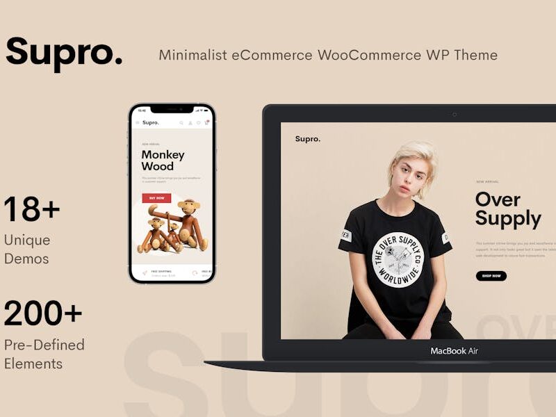 Supro - Minimalist WooCommerce WordPress Theme