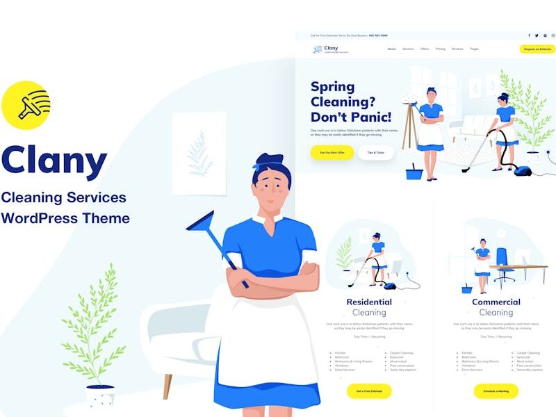 Cleaning Services - WordPress Theme