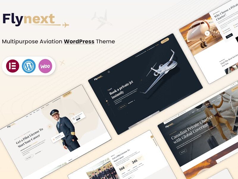 Flynext - Multipurpose Aviation WordPress Theme