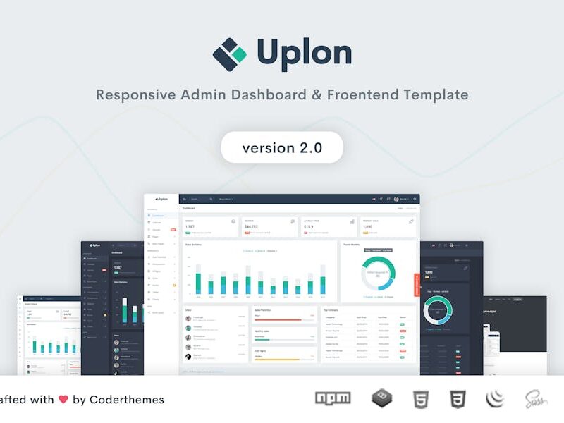 Uplon - Admin Dashboard & Landing Template