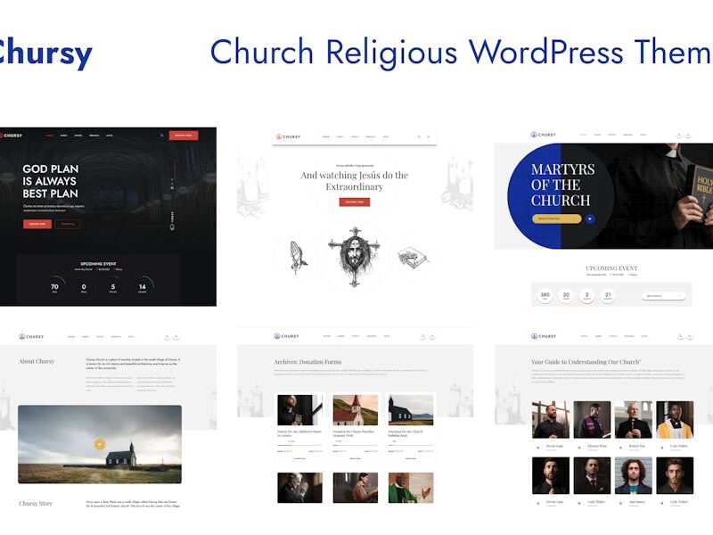 Church Religious WordPress Theme - Chursy
