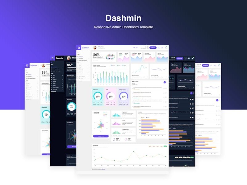 Dashmin | Responsive Admin Dashboard Template