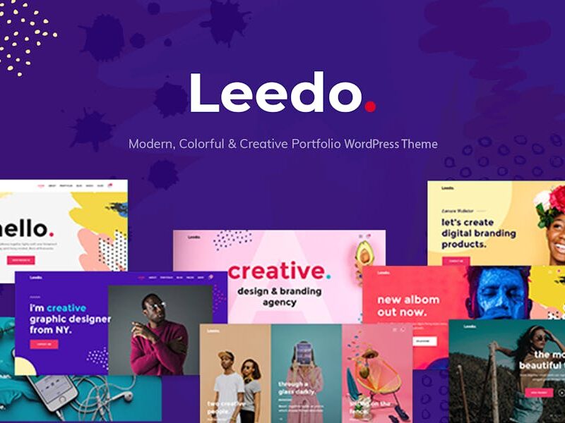 Leedo – Colorful & Creative Portfolio WP Theme