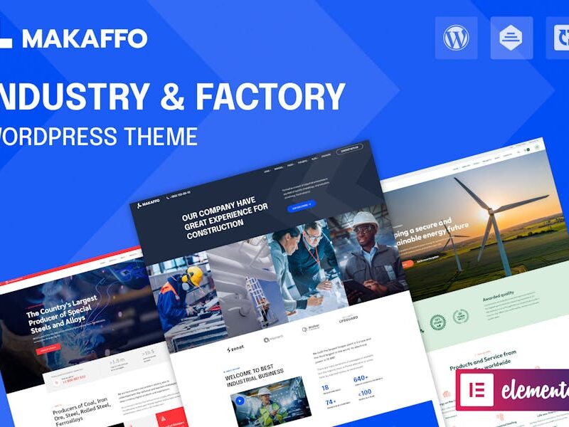 Makaffo | Industry & Factory WordPress Theme
