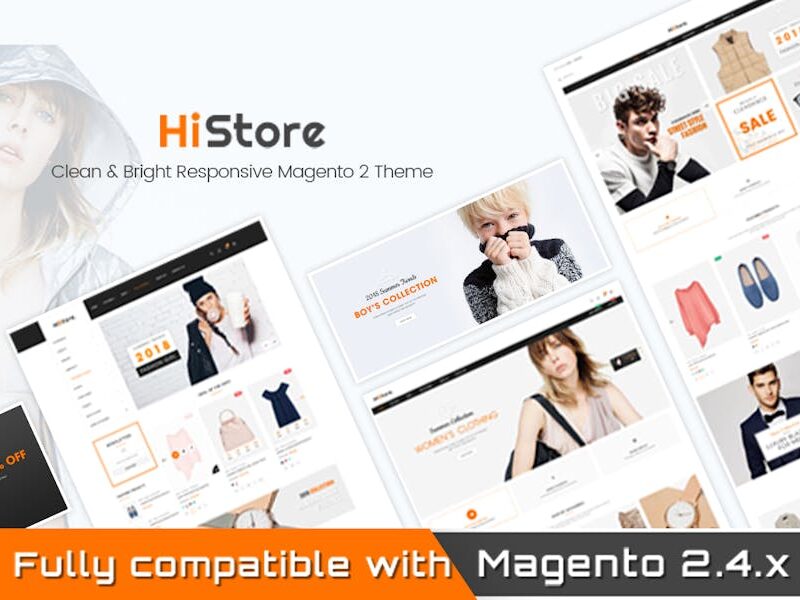 HiStore - Clean and Bright Responsive Magento 2 Th