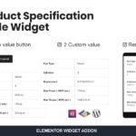 Product Specification Table Widget For Elementor Product Specification Table Widget For Elementor