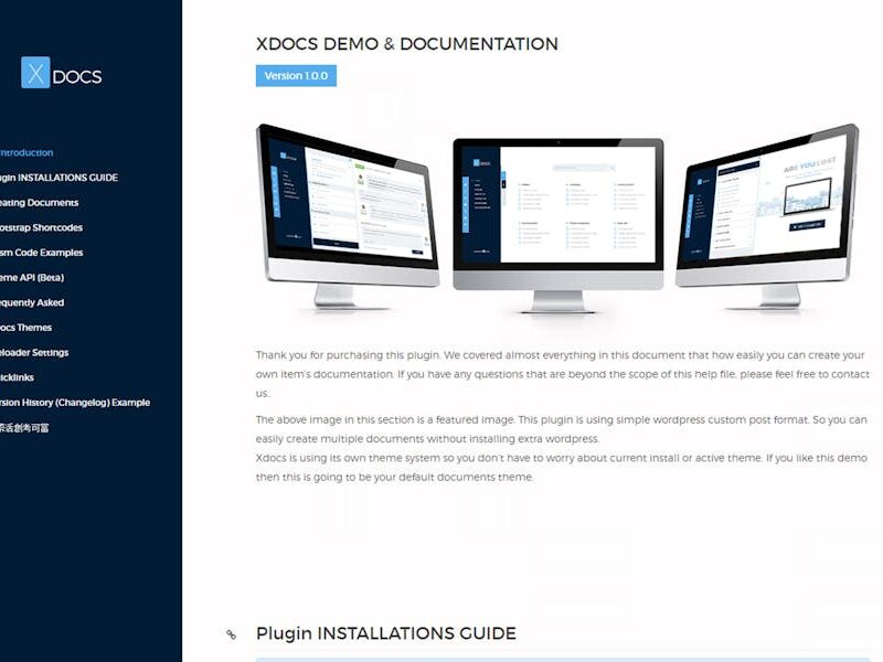 X Docs Wordpress Product Documentation Creator