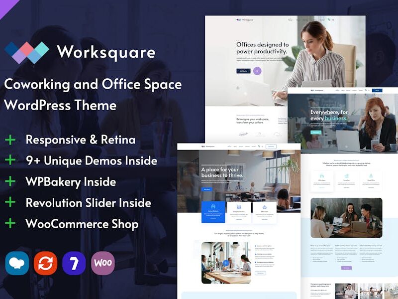 Worksquare - Coworking and Office Space WordPress