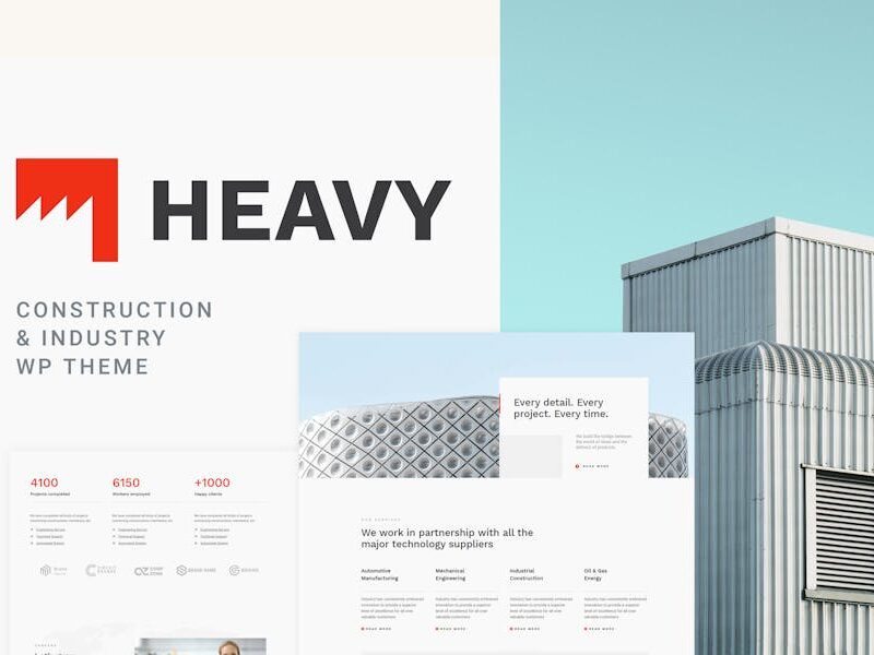 Heavy - Industrial WordPress Theme