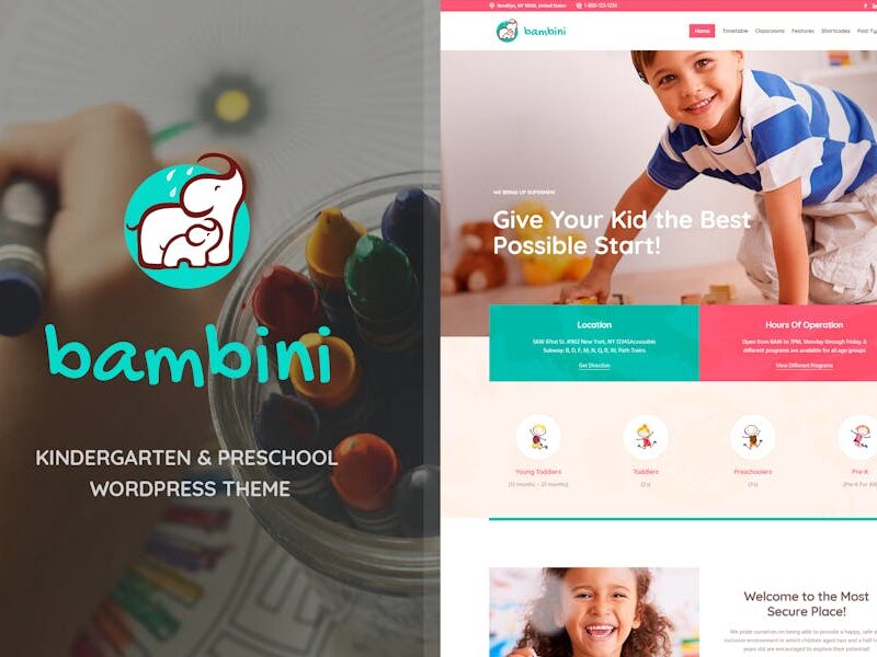 Bambini - Kindergarten & Pre-School Theme