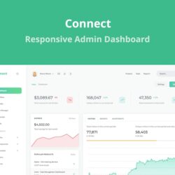 Connect – Responsive Admin Dashboard Template