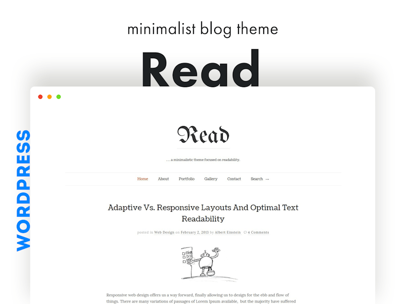 Read WP - Minimalist WordPress Blog Theme