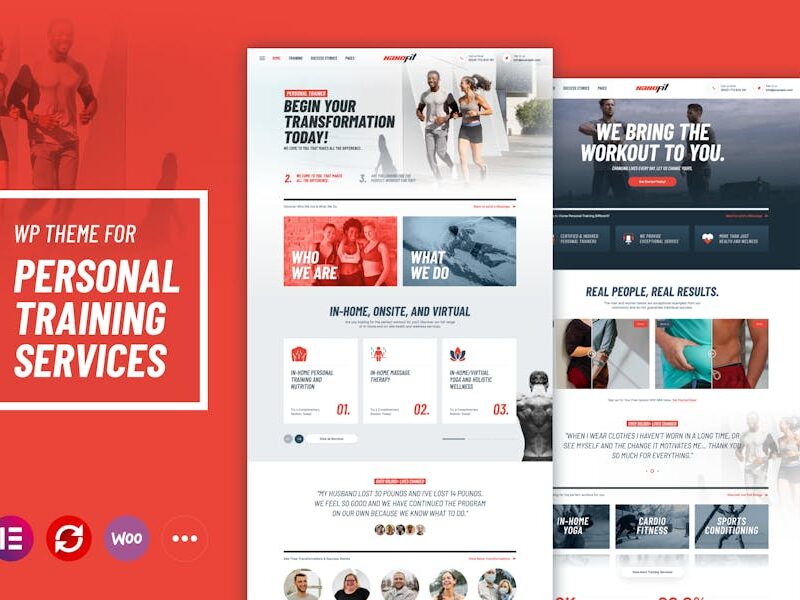 NanoFit - WP Theme for Personal Training Services