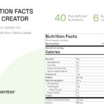Nutrition Facts Label Creator (Elementor Addon)