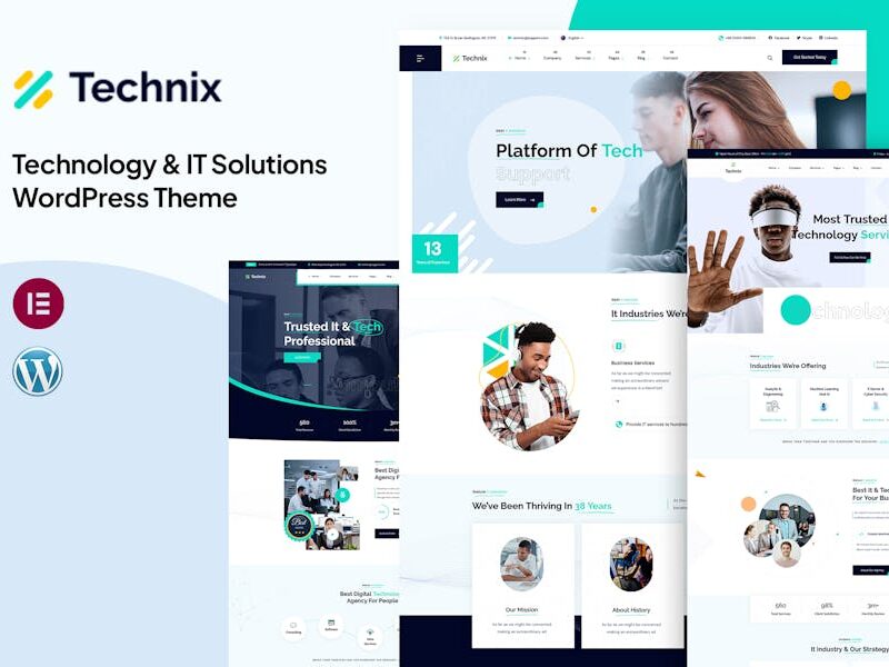 Technix - Technology & IT Solutions WP  Theme