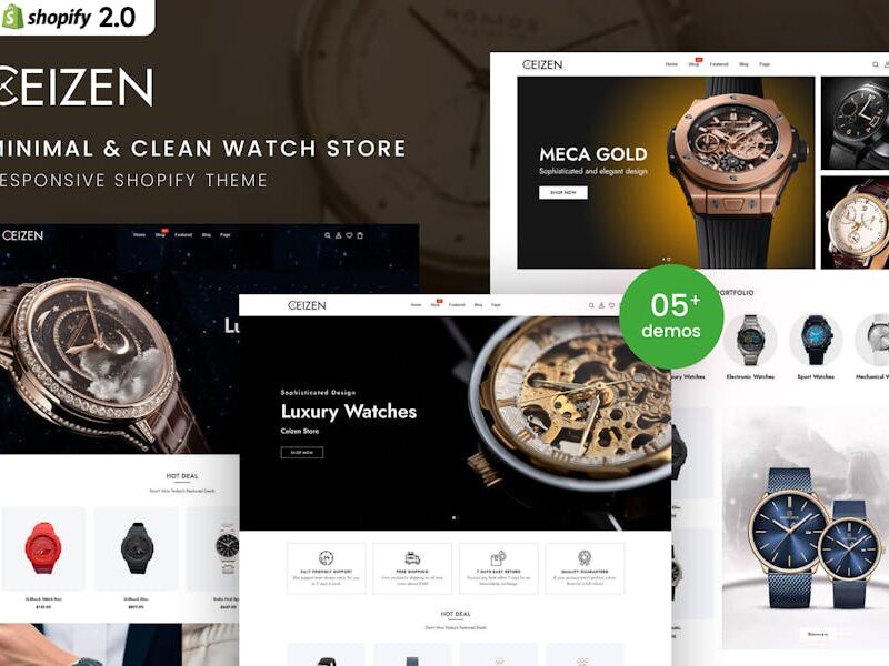Ceizen - Minimal & Clean Watch Store Shopify Theme