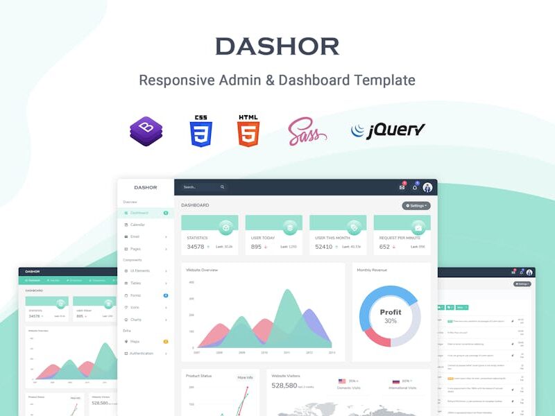 Dashor - Admin Dashboard Template