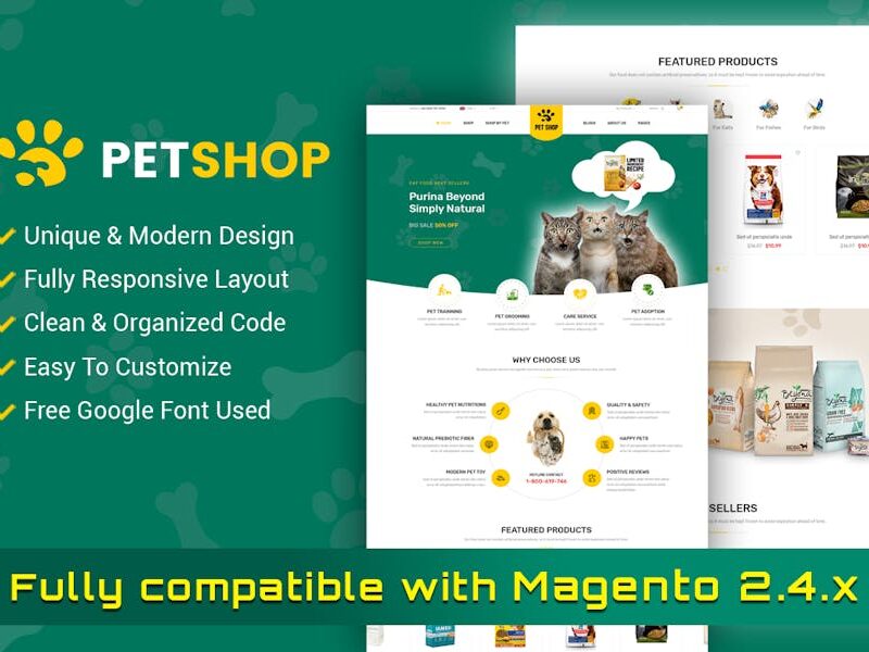 PetShop - Beautiful Responsive Magento 2 Theme
