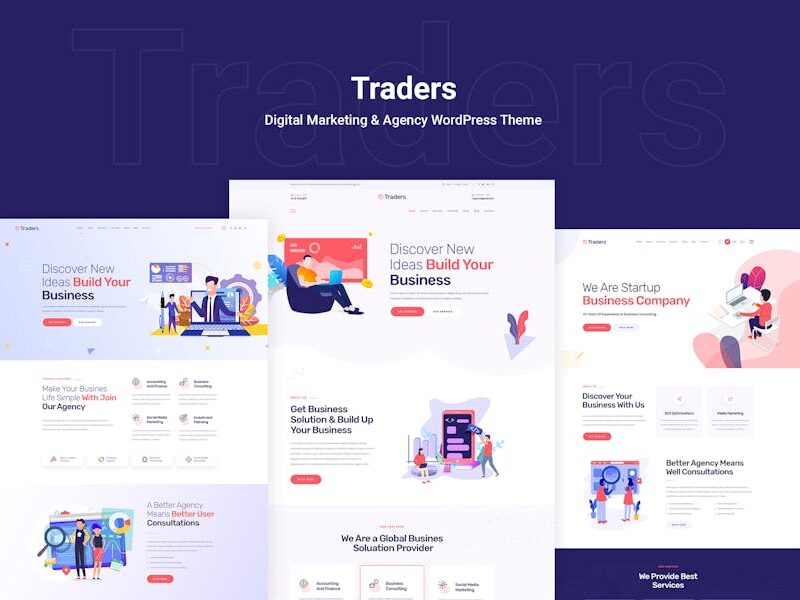 Traders - Digital Marketing & Agency WordPress
