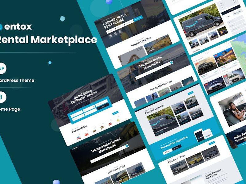 Rental Marketplace WordPress Theme - Entox