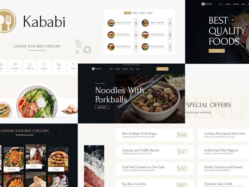 Restaurant WordPress Theme - Kababi